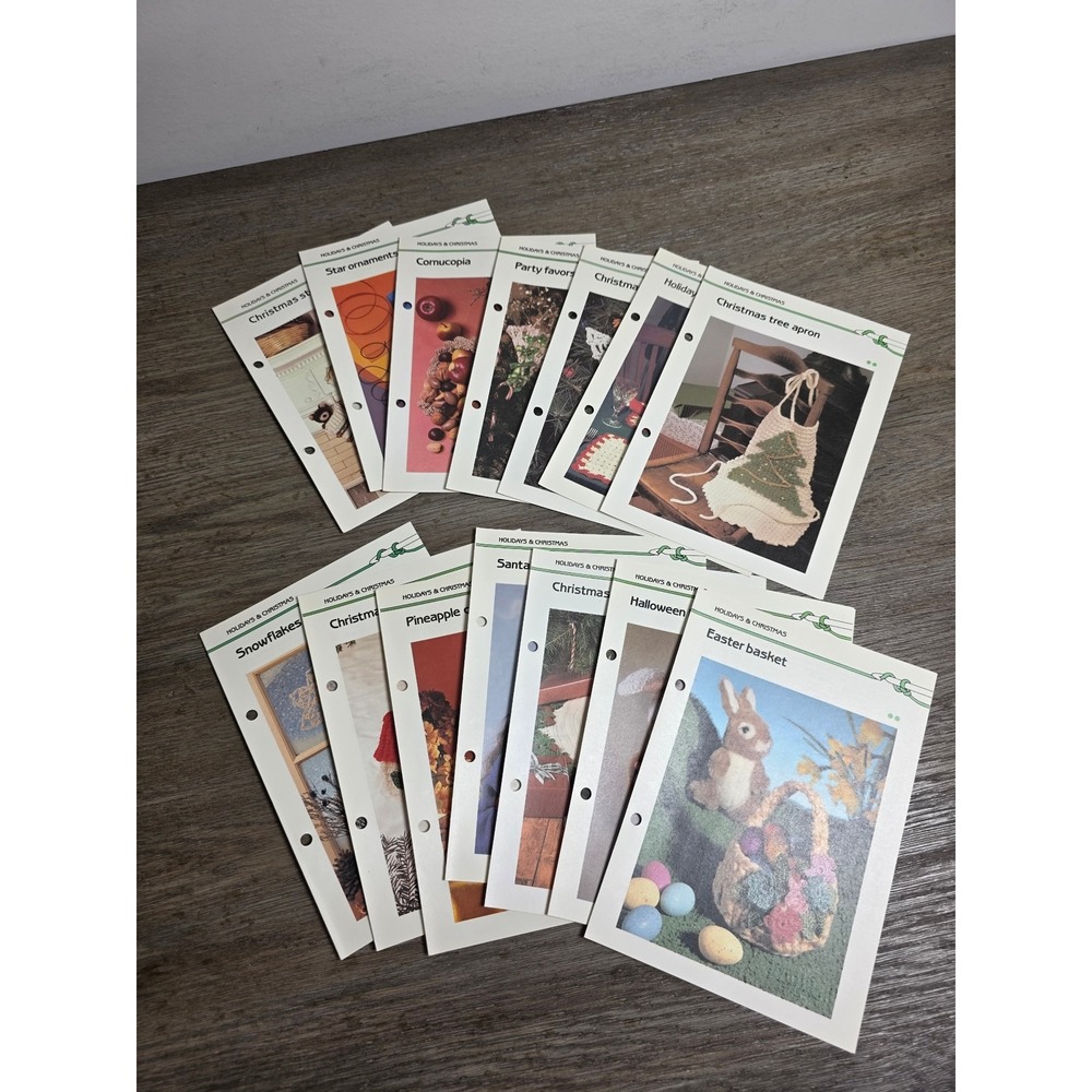 Lot of 14 Vintage Crochet Pattern Booklets Holidays & Christmas M. Cavendish Ltd